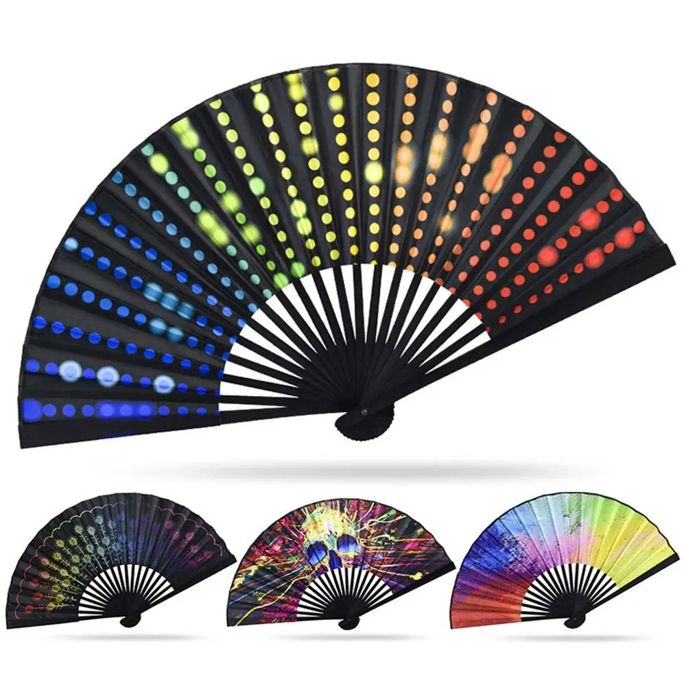 New Home Decoration Festival Handheld Fan Dance Fan Large Folding Hand Fan Fold Dot Multicoloured 
New Home Decoration Festival Handheld Fan Dance Fan Large Folding Hand Fan Fold Dot Multicoloured