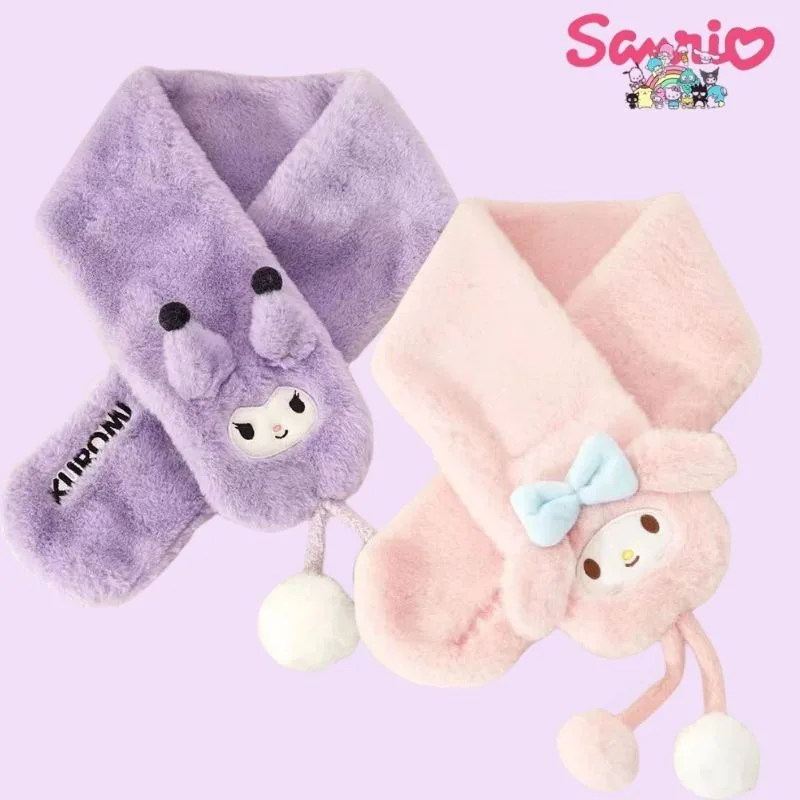 Новый Зимний шарф Sanrio Melody Kuromi милый синнамичный детский мультяшный шарф двухслойный утолщенный теплый шарф для мальчиков и девочек 
Новый Зимний шарф Sanrio Melody Kuromi милый синнамичный детский мультяшный шарф двухслойный утолщенный теплый шарф для мальчиков и девочек