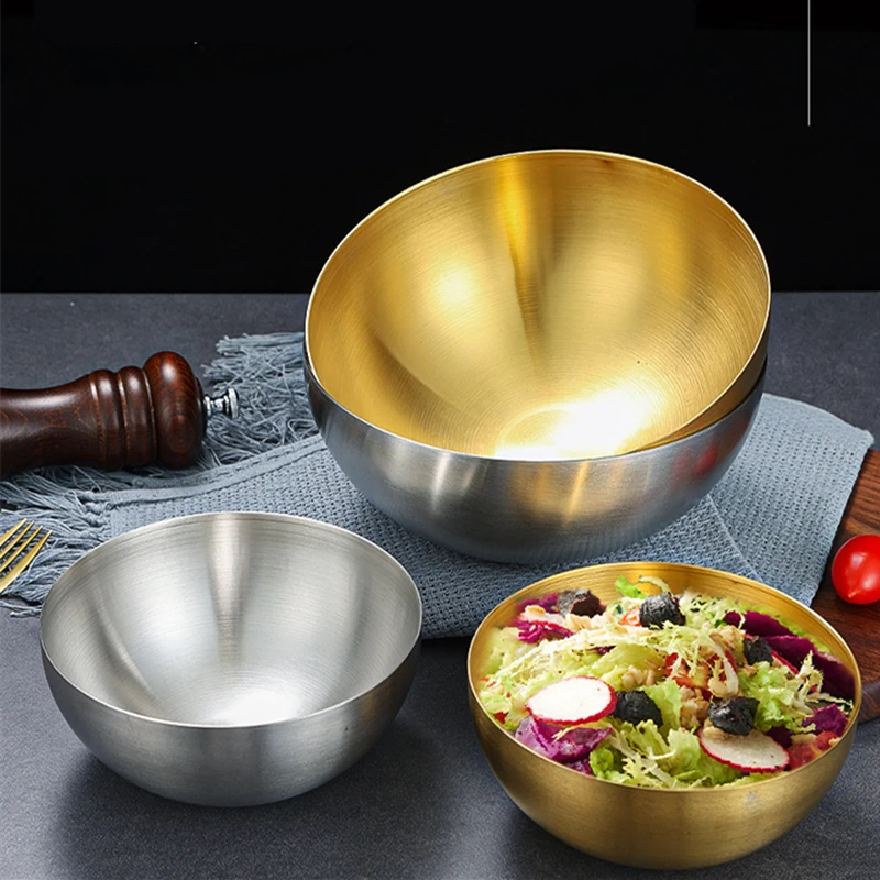 Large Capacity Stainless Steel Metal Fruit Salad Bowls Soup Rice Ramen Noodles Bowl Kitchen Tableware Utensils Food Container
Large Capacity Stainless Steel Metal Fruit Salad Bowls Soup Rice Ramen Noodles Bowl Kitchen Tableware Utensils Food Container