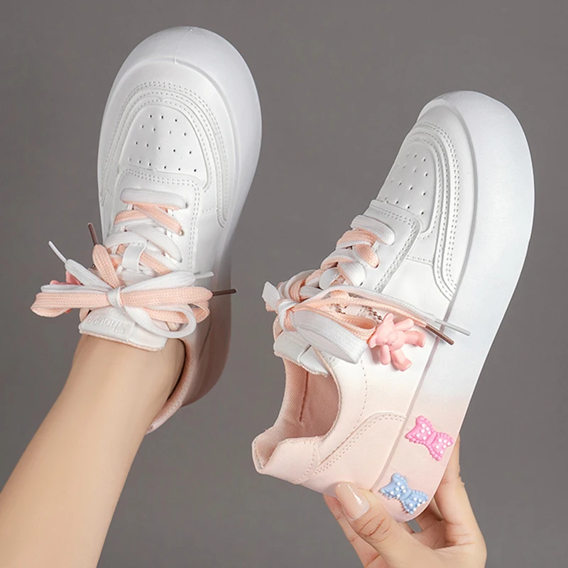 Mix Color Chunky Platform Sneakers Women 2022 Spring Autumn Cute Bowtie Flat Heels Casual Shoes Thick Bottom Vulcanized Shoes
Mix Color Chunky Platform Sneakers Women 2022 Spring Autumn Cute Bowtie Flat Heels Casual Shoes Thick Bottom Vulcanized Shoes