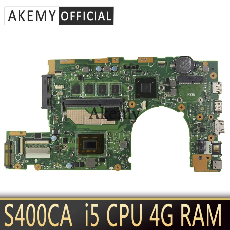 Akemy S400CA Laptop motherboard for ASUS S400CA S500CA S400C S500C S400 S500 Test original mainboard 4G RAM I5 CPU
Akemy S400CA Laptop motherboard for ASUS S400CA S500CA S400C S500C S400 S500 Test original mainboard 4G RAM I5 CPU