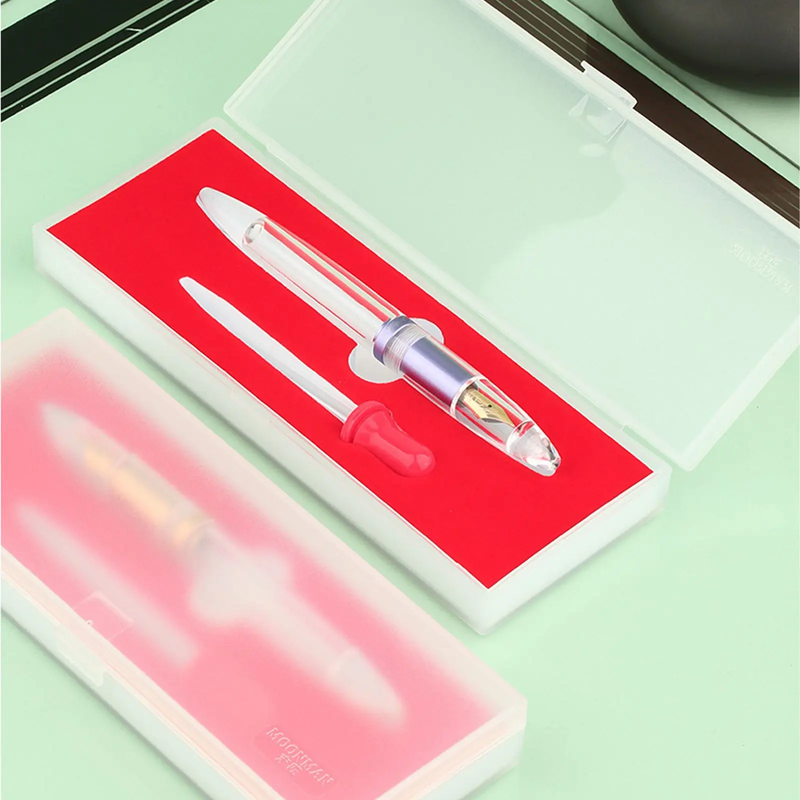 majohn M2 plus Transparent Resin Fountain Pen F Nib ink Storage Large-Capacity Writing Practice Office Students pens with box
majohn M2 plus Transparent Resin Fountain Pen F Nib ink Storage Large-Capacity Writing Practice Office Students pens with box