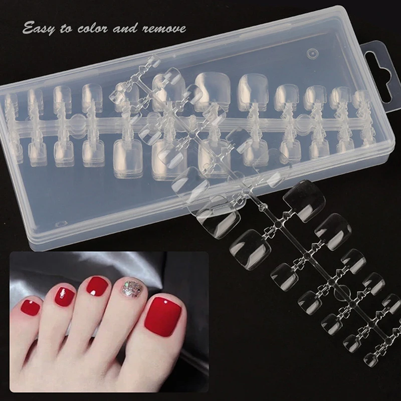 240Pcs Square False Toe Nails Full Cover Frosted/Clear Press on Fake Toenail Plastic Foot Nail Art Tips Manicure Tools
240Pcs Square False Toe Nails Full Cover Frosted/Clear Press on Fake Toenail Plastic Foot Nail Art Tips Manicure Tools