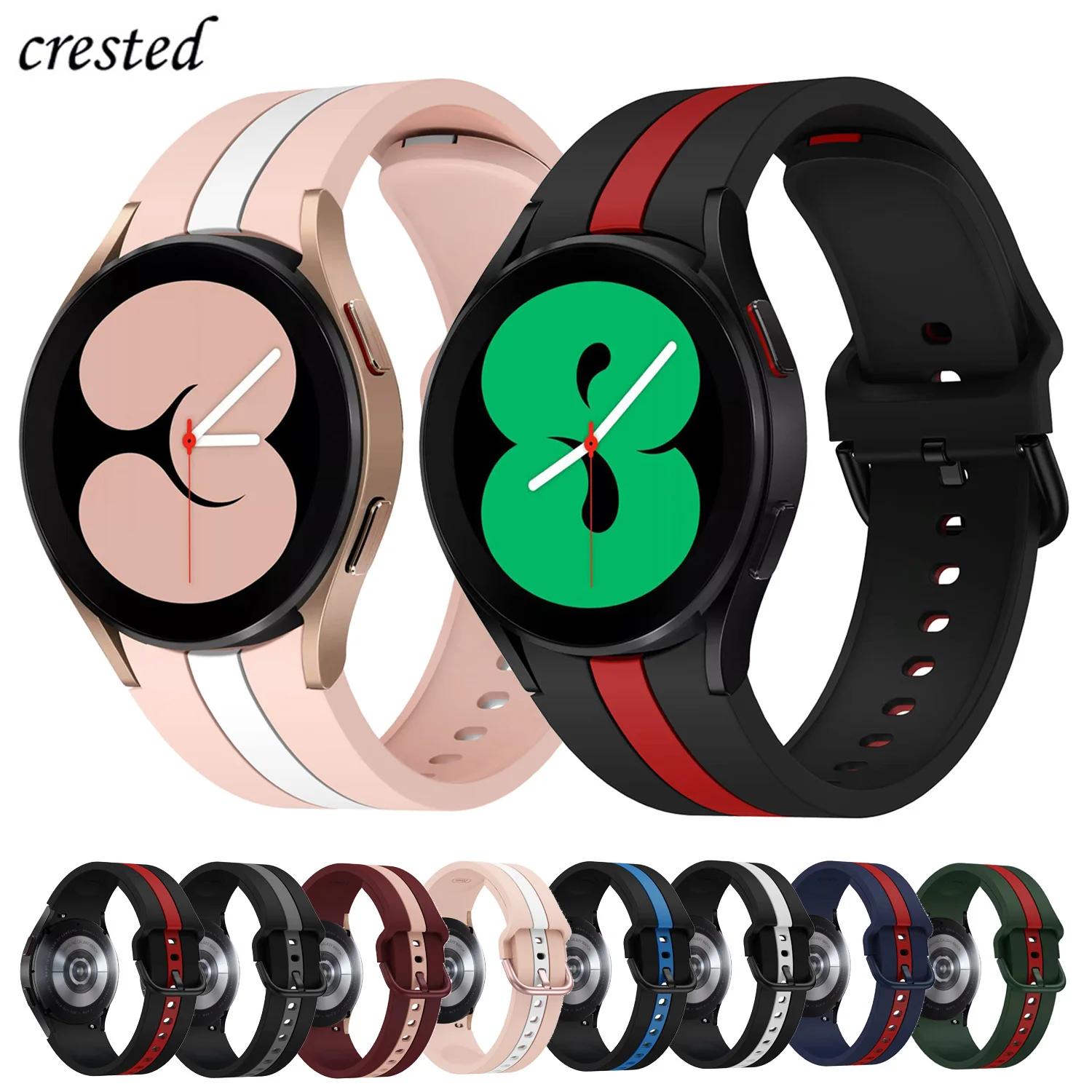 Ремешок силиконовый для Samsung Galaxy watch 4 44 мм 40 мм, спортивный браслет для Galaxy Watch 4 classic 46 мм 42 мм, 20 мм
Ремешок силиконовый для Samsung Galaxy watch 4 44 мм 40 мм, спортивный браслет для Galaxy Watch 4 classic 46 мм 42 мм, 20 мм