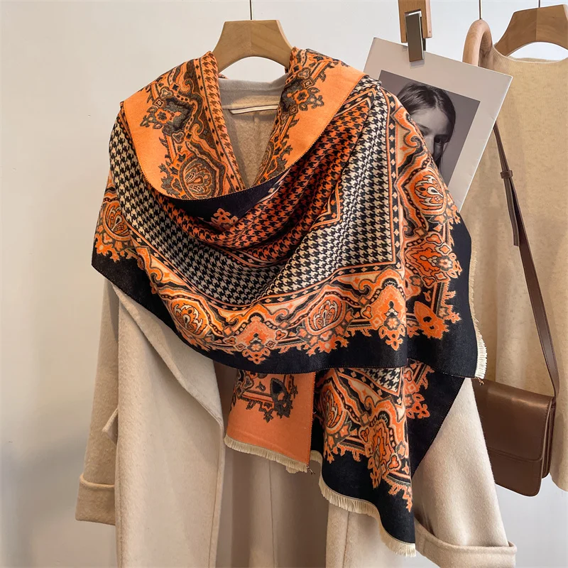 Warm Winter Cashmere Scarf for Women Luxury Brand Pashmina Shawl Wraps Thick Blanket Scarves Female Soft Bufanda Echarpe Bandana
Warm Winter Cashmere Scarf for Women Luxury Brand Pashmina Shawl Wraps Thick Blanket Scarves Female Soft Bufanda Echarpe Bandana