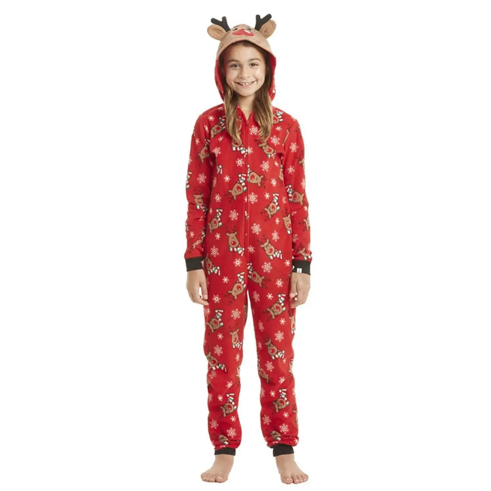 Christmas Pajamas Set One-Piece Zip-Front Romper With Antler Hood For Family PJs Sets Family Matching Kid Adult Xmas Sleepwear
Christmas Pajamas Set One-Piece Zip-Front Romper With Antler Hood For Family PJs Sets Family Matching Kid Adult Xmas Sleepwear