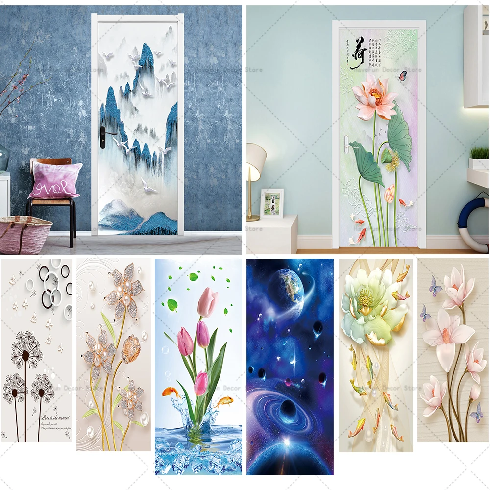 3D Door Stickers Mural Sets of Adhesive Pvc Natural Scenery Photo Wallpaper Door Stickers Refrigerator Stickers Decorations
3D Door Stickers Mural Sets of Adhesive Pvc Natural Scenery Photo Wallpaper Door Stickers Refrigerator Stickers Decorations
