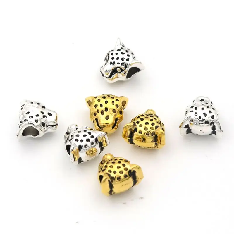 10pcs Antique Gold Color Loose Leopard Head Charm Metal Beads For Jewelry Making Needlework Necklace Bracelet Diy Accessories
10pcs Antique Gold Color Loose Leopard Head Charm Metal Beads For Jewelry Making Needlework Necklace Bracelet Diy Accessories