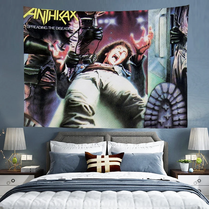 

Bedroom Decoration Home Anthrax Tapestry Garden Posters for Outside Tapestries Room Decor Tapries Wall Hanging Boho Aesthetic