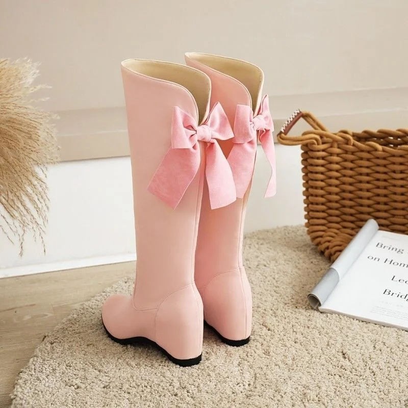 Slope Heel Below Knee Straight Boots Small Sweet Princess Pink Lolita Bow Women's Boots Autumn and Winter Boots Women's Boots
Slope Heel Below Knee Straight Boots Small Sweet Princess Pink Lolita Bow Women's Boots Autumn and Winter Boots Women's Boots