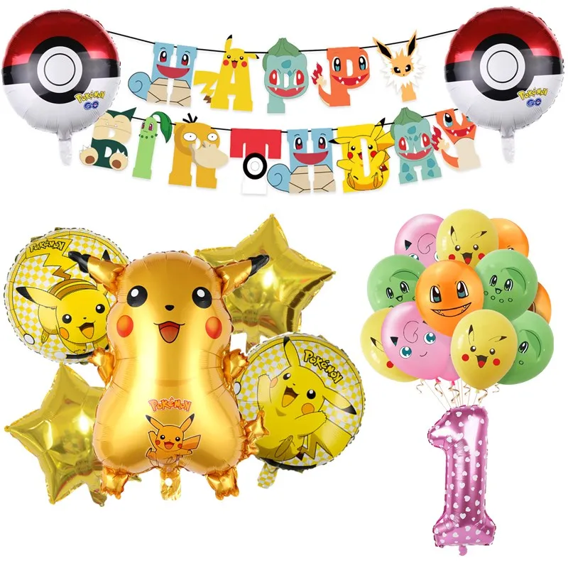 41pcs Cartoon PokPikachued Helium Foil Balloons Set Girl Birthday Party Baby Shower Poket Monster Globos Banner Decor Supplies
41pcs Cartoon PokPikachued Helium Foil Balloons Set Girl Birthday Party Baby Shower Poket Monster Globos Banner Decor Supplies