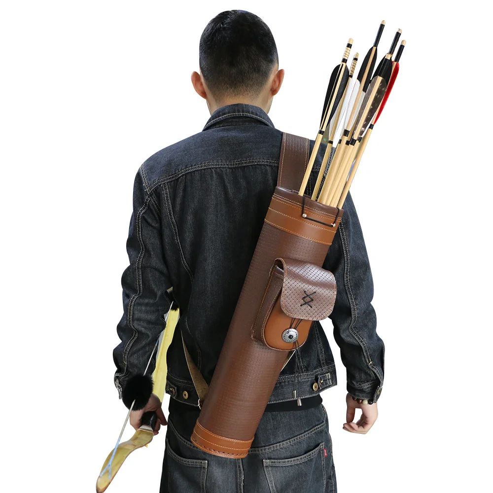 Arrow Quiver Bag Sports Shooting Hunting Accessories Riding Brown for Bow Arrows Holder
Arrow Quiver Bag Sports Shooting Hunting Accessories Riding Brown for Bow Arrows Holder