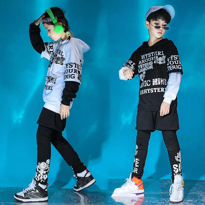 Kids Hip Hop Dance Clothing Jazz Performance Dance Costume Girls Boys Fake Two Piece Hoodie Pants Street Dancing Outfits XS3569
Kids Hip Hop Dance Clothing Jazz Performance Dance Costume Girls Boys Fake Two Piece Hoodie Pants Street Dancing Outfits XS3569