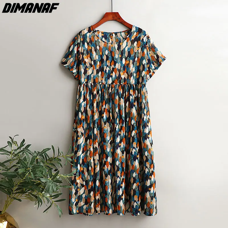 DIMANAF Women Dress Summer Sundress Chiffon Beach Bohemian Print Flowers Fashion Lady Vestidos Loose Casual Long Dress Oversize
DIMANAF Women Dress Summer Sundress Chiffon Beach Bohemian Print Flowers Fashion Lady Vestidos Loose Casual Long Dress Oversize