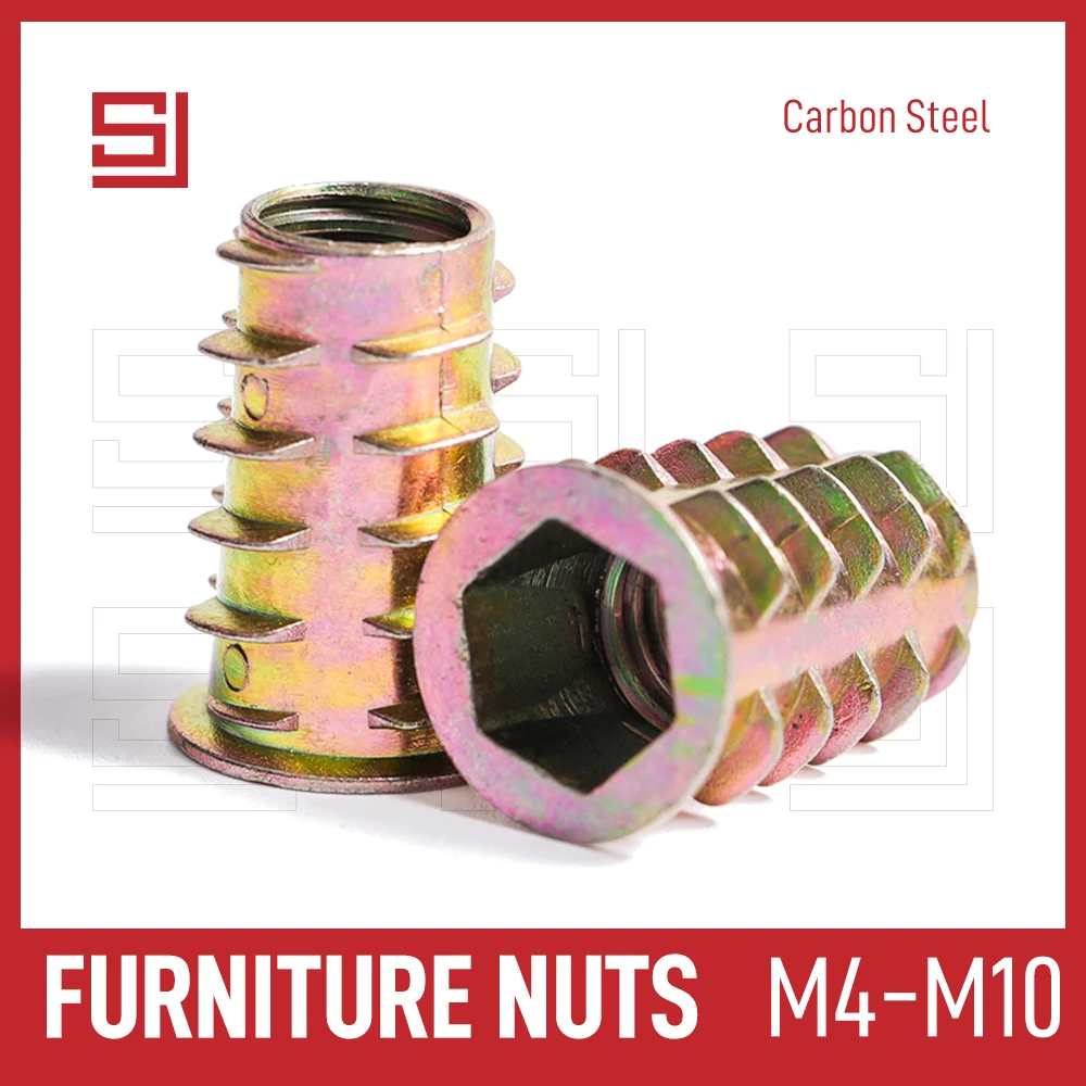SJ Woodworking Insert Furniture Nuts M4 M5 M6 M8 M10 Allen Hex Socket Drive Zinc Alloy Wood Nut 5/10/15/20/25/50 Pcs Embed Nut
SJ Woodworking Insert Furniture Nuts M4 M5 M6 M8 M10 Allen Hex Socket Drive Zinc Alloy Wood Nut 5/10/15/20/25/50 Pcs Embed Nut