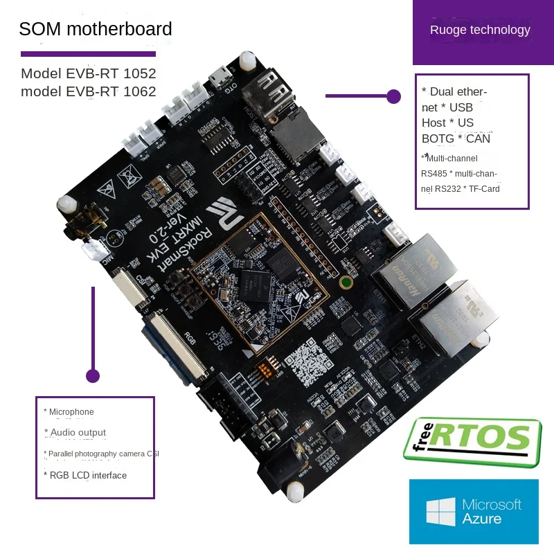 I. Mx Rt1062 Rt1052 Core Plate Som Встроенная макетная плата, промышленная панель управления AI
I. Mx Rt1062 Rt1052 Core Plate Som Встроенная макетная плата, промышленная панель управления AI