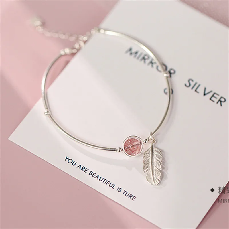 Fashion Pink Crystal Round Bead Feather Charm Bracelet & Bangles Adjustable Braclets For Women Wedding Jewelry Gift SL261
Fashion Pink Crystal Round Bead Feather Charm Bracelet & Bangles Adjustable Braclets For Women Wedding Jewelry Gift SL261