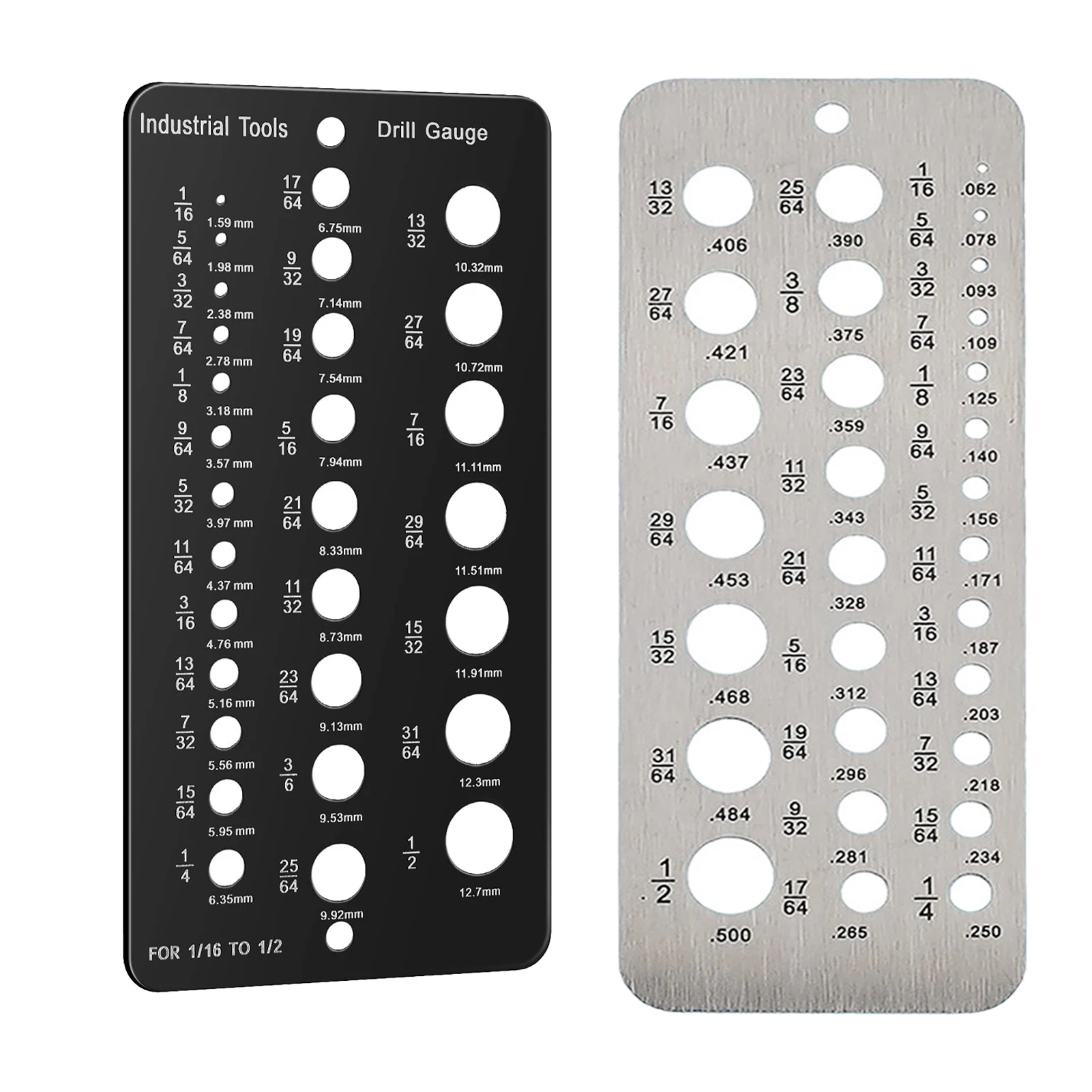 2pcs Sturdy 29 Holes Accurate Lightweight Fractional Reliable For Index Stainless Steel Professional Drill Bit Gauge Woodworking
2pcs Sturdy 29 Holes Accurate Lightweight Fractional Reliable For Index Stainless Steel Professional Drill Bit Gauge Woodworking