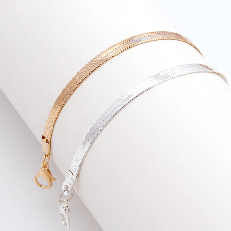 Popular Simple Flat Snake Item Bracelet Chain Personality Wild Female Bracelet Gift Charm Bracelet
Popular Simple Flat Snake Item Bracelet Chain Personality Wild Female Bracelet Gift Charm Bracelet
