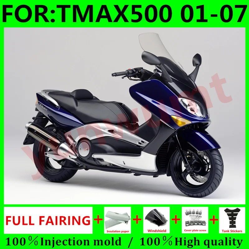 Новый комплект обтекателей для мотоцикла ABS подходит для TMAX500 TMAX T-MAX 500 2001 2002 2003 2004 2005 2006 2007 полный комплект обтекателей синий серебристый
Новый комплект обтекателей для мотоцикла ABS подходит для TMAX500 TMAX T-MAX 500 2001 2002 2003 2004 2005 2006 2007 полный комплект обтекателей синий серебристый