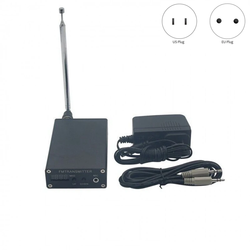 1MW PLL Stereo FM MP3 Transmitter Mini Radio Station 87-109Mhz With Power Adapter Antenna Shield Wire
1MW PLL Stereo FM MP3 Transmitter Mini Radio Station 87-109Mhz With Power Adapter Antenna Shield Wire