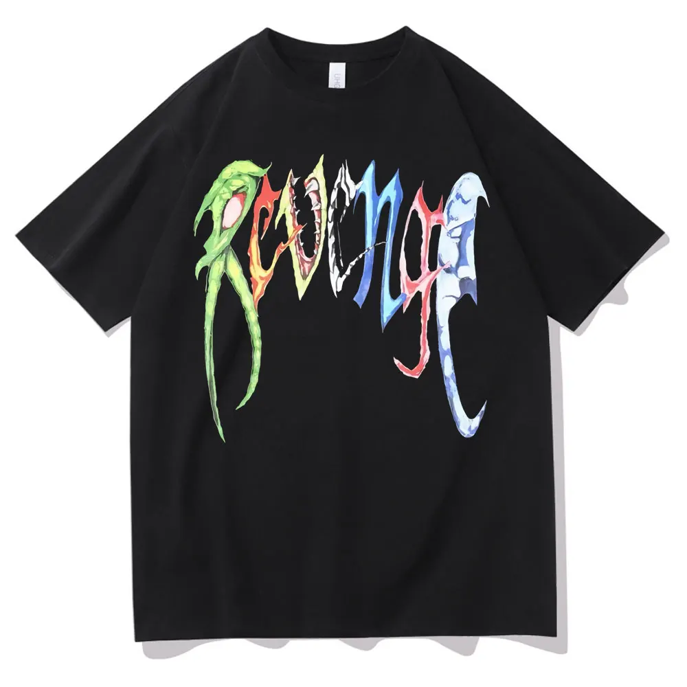 Revenge Tshirt Men Women Harajuku Fashion Brand T-shirts Crewneck Men's Oversized Tops Male Streetwear Unisex Tee Short Sleeve
Revenge Tshirt Men Women Harajuku Fashion Brand T-shirts Crewneck Men's Oversized Tops Male Streetwear Unisex Tee Short Sleeve