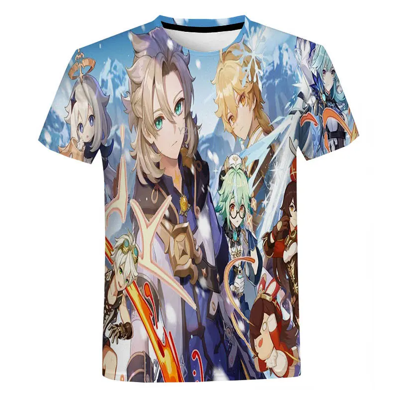 Genshin Impact 3D T ShirtWomen Fashion T Shirt O-neck Tops Short Sleeve Creative Unisex Top Tees
Genshin Impact 3D T ShirtWomen Fashion T Shirt O-neck Tops Short Sleeve Creative Unisex Top Tees