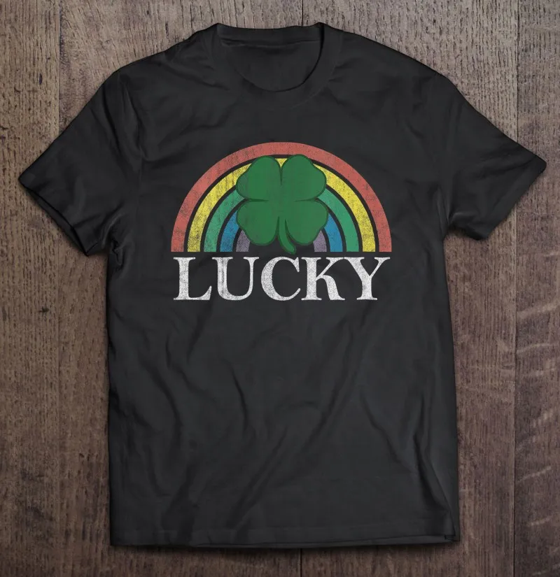

Женская футболка Lucky Shamrock День Святого Патрика Радуга фото аниме футболка гранж Блузка Футболка аниме футболка