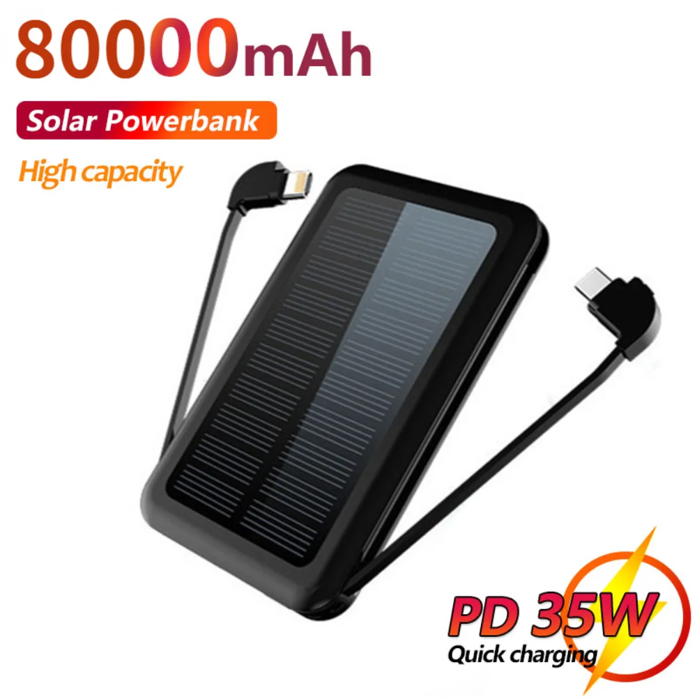 80000mAh Waterproof Solar Power Bank Shockproof Mini Portable External Battery Powerbank With LED Flashlight Fast Charging
80000mAh Waterproof Solar Power Bank Shockproof Mini Portable External Battery Powerbank With LED Flashlight Fast Charging
