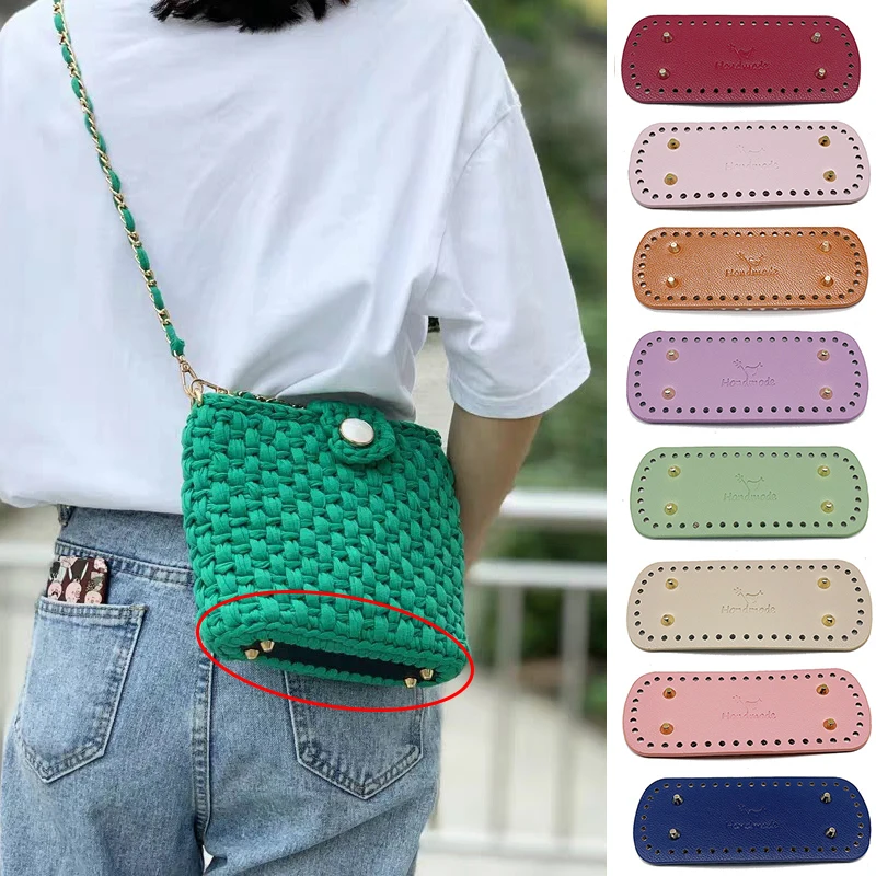 20*8cm Long Oval Bottom For Knitted Bag Bottom PU Leather Bag Accessories Handmade DIY Crochet Pad Women Bag Handbag Bottoms
20*8cm Long Oval Bottom For Knitted Bag Bottom PU Leather Bag Accessories Handmade DIY Crochet Pad Women Bag Handbag Bottoms