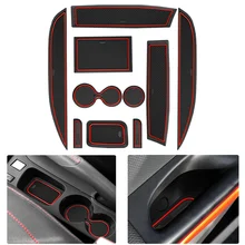 Car Door Slot Mats For Renault Clio 4 2019 2018 2017 2016 2015 2014 Cup Holder Coaster Car Interior Non-slip Gate Groove Pads