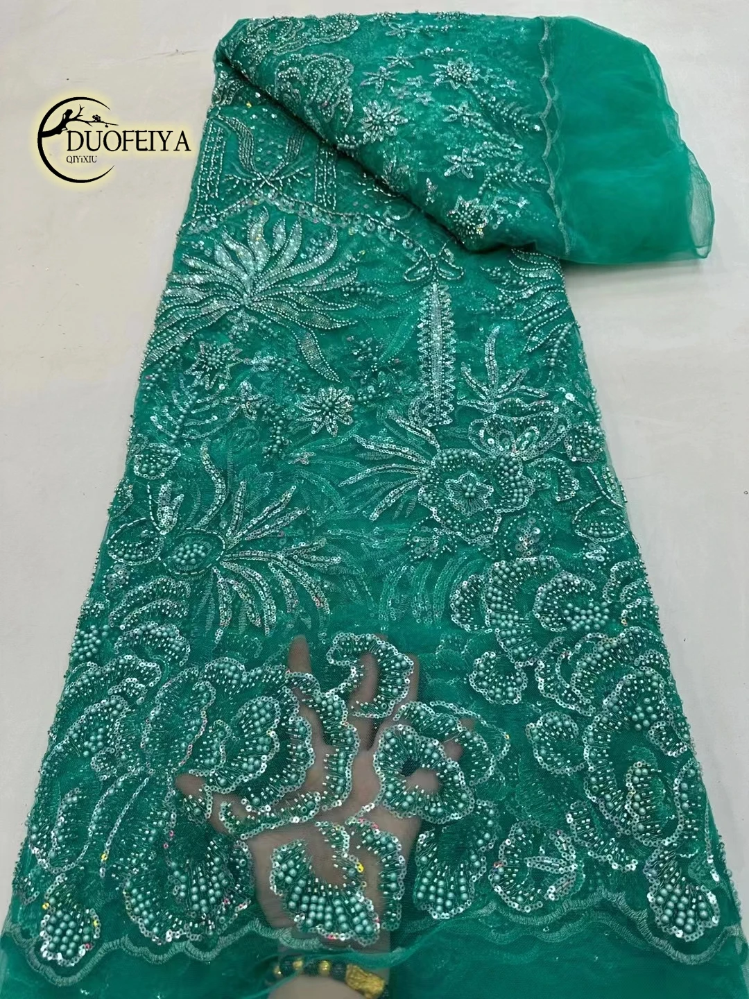 Blue Luxury Nigerian Handmade Beads Lace Fabric 2023 High Quality Sequins Beaded Embroidery African French Lace Fabric For Dress
Blue Luxury Nigerian Handmade Beads Lace Fabric 2023 High Quality Sequins Beaded Embroidery African French Lace Fabric For Dress