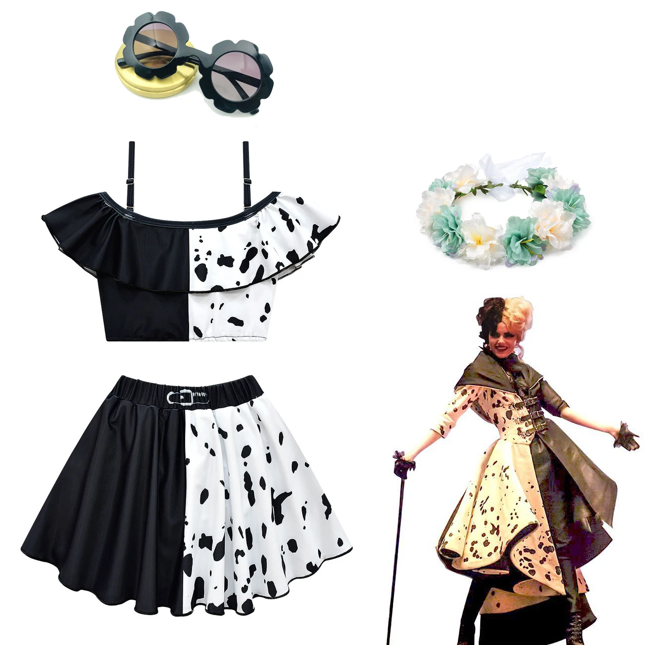 2022 Baby Girls Swimwear Cruella Two Pieces Summer Bathing Suits Fashion Girl Swimsuits Pool Beach Sports Swiming Wear For Kids
2022 Baby Girls Swimwear Cruella Two Pieces Summer Bathing Suits Fashion Girl Swimsuits Pool Beach Sports Swiming Wear For Kids