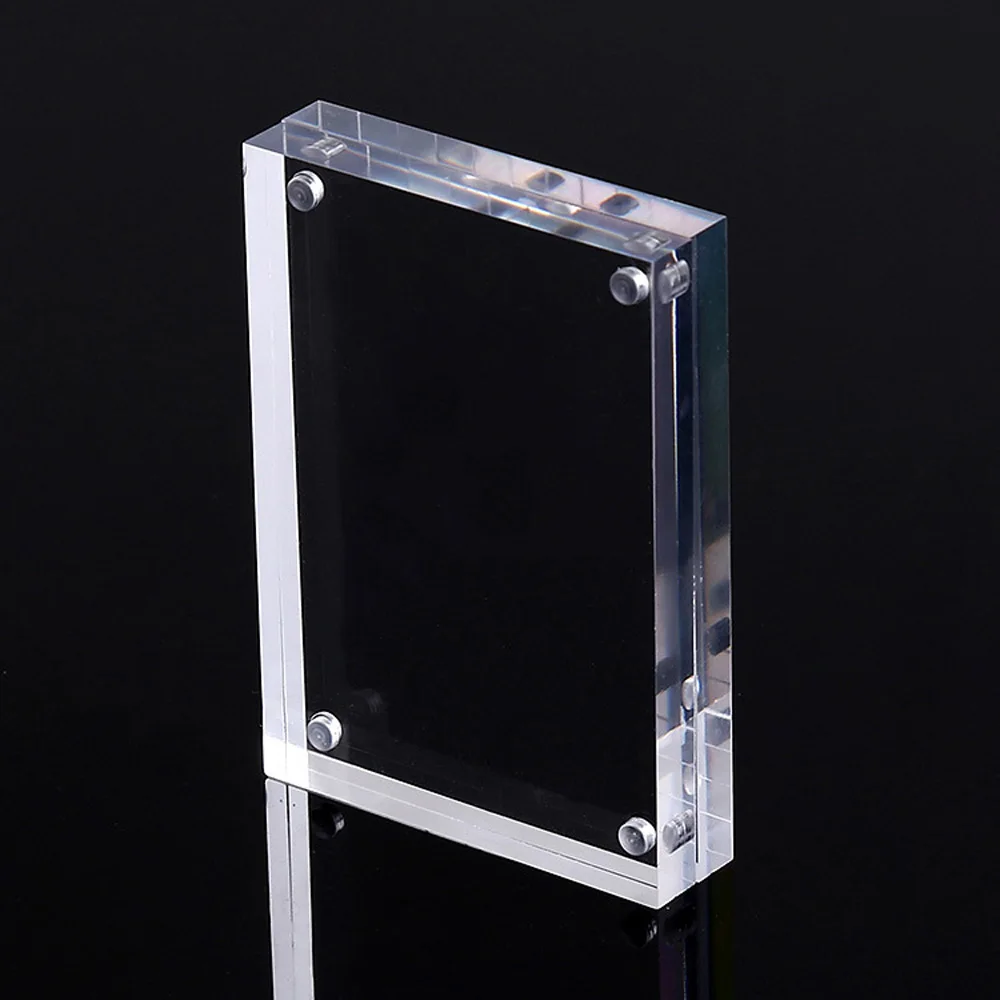 1cm+1cm Thick High Transparent Acrylic Picture Frame Display Small Freestanding Polished Magnetic Clear Photo Frame Home Decor
1cm+1cm Thick High Transparent Acrylic Picture Frame Display Small Freestanding Polished Magnetic Clear Photo Frame Home Decor