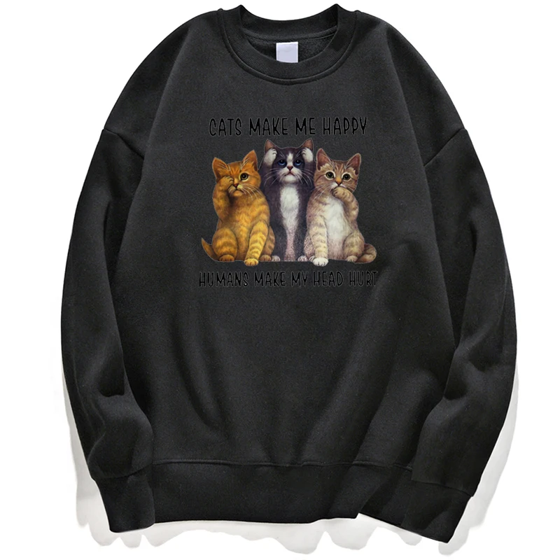 Cats Make Me Happy Humans Make My Hurt Kawaii Cat Cute Hoodies Men Jumper Sweatshirt Hoodie Pullovers Pullover Crewneck Hoody
Cats Make Me Happy Humans Make My Hurt Kawaii Cat Cute Hoodies Men Jumper Sweatshirt Hoodie Pullovers Pullover Crewneck Hoody