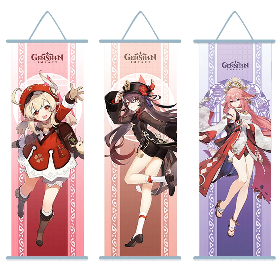 Genshin Impact Hutao Ganyu Scroll Canvas Wall Hanging Painting Home Decor Anime Poster Wall Art Room Decoration Gift
Genshin Impact Hutao Ganyu Scroll Canvas Wall Hanging Painting Home Decor Anime Poster Wall Art Room Decoration Gift