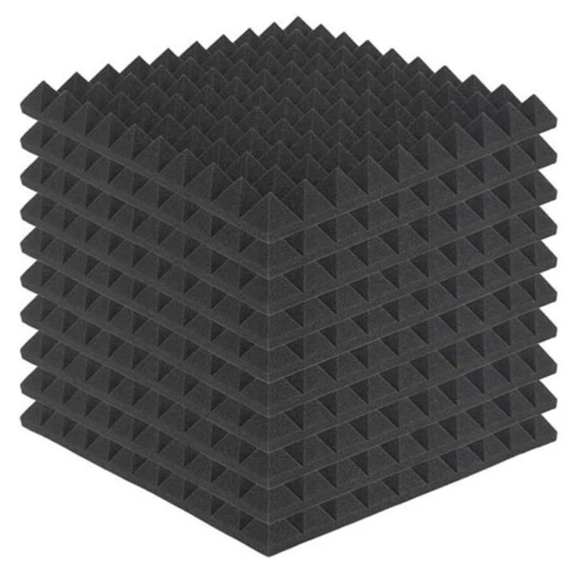 10 Pcs Fireproof Sound Absorbing Foam Board Recording Studio Sound Insulation Pad Sound Processing Wedge,50 x 50 x 5cm
10 Pcs Fireproof Sound Absorbing Foam Board Recording Studio Sound Insulation Pad Sound Processing Wedge,50 x 50 x 5cm