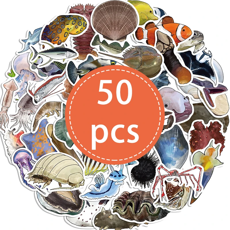 50 шт., наклейки с глубоководными рыбами
50 шт., наклейки с глубоководными рыбами