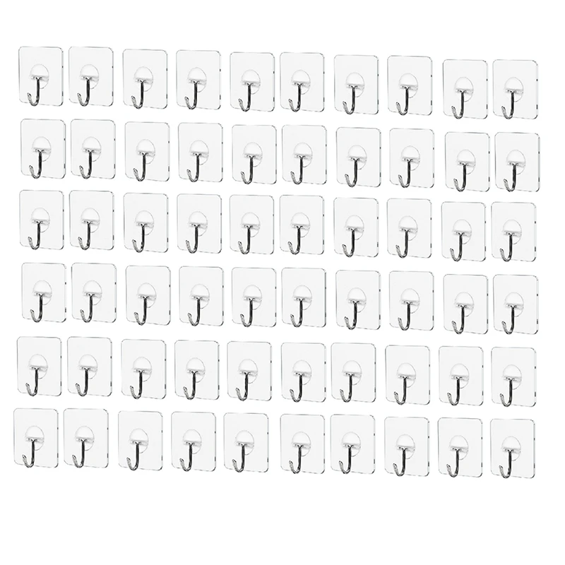 Adhesive Hooks Transparent Reusable Seamless Adhesive Wall Hooks For Kitchens, Bathroom
Adhesive Hooks Transparent Reusable Seamless Adhesive Wall Hooks For Kitchens, Bathroom