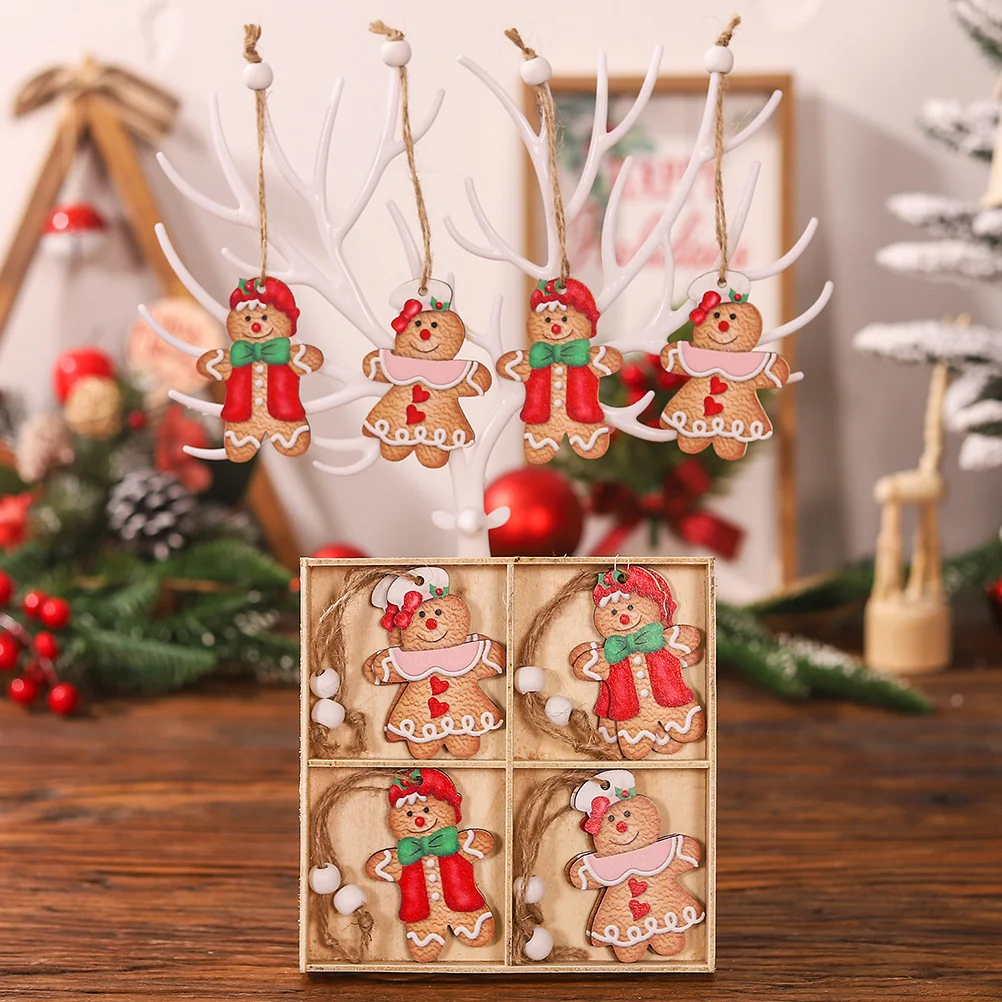 2 Boxes Gingerbread Man Pendant Cute Christmas Ornament Xmas Supplies Statue Loverly Tree Hanging Decors Wood Party Plushies
2 Boxes Gingerbread Man Pendant Cute Christmas Ornament Xmas Supplies Statue Loverly Tree Hanging Decors Wood Party Plushies