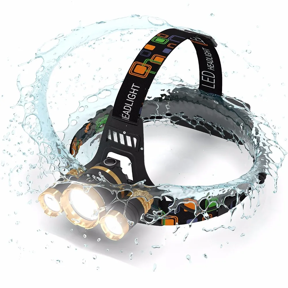Brightest LED Headlamp 6000 Lumen Waterproof Hard Hat Light, Bright Head Lights, Camping headlamps
Brightest LED Headlamp 6000 Lumen Waterproof Hard Hat Light, Bright Head Lights, Camping headlamps