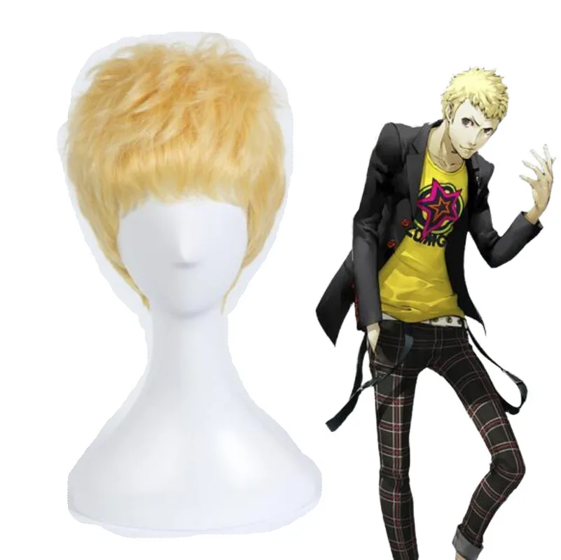 Мужские волосы для косплея Persona 5 Ryuji Sakamoto короткие золотые синтетические парики для костюма на Хэллоуин парики для вечеринки + шапочка для парика
Мужские волосы для косплея Persona 5 Ryuji Sakamoto короткие золотые синтетические парики для костюма на Хэллоуин парики для вечеринки + шапочка для парика