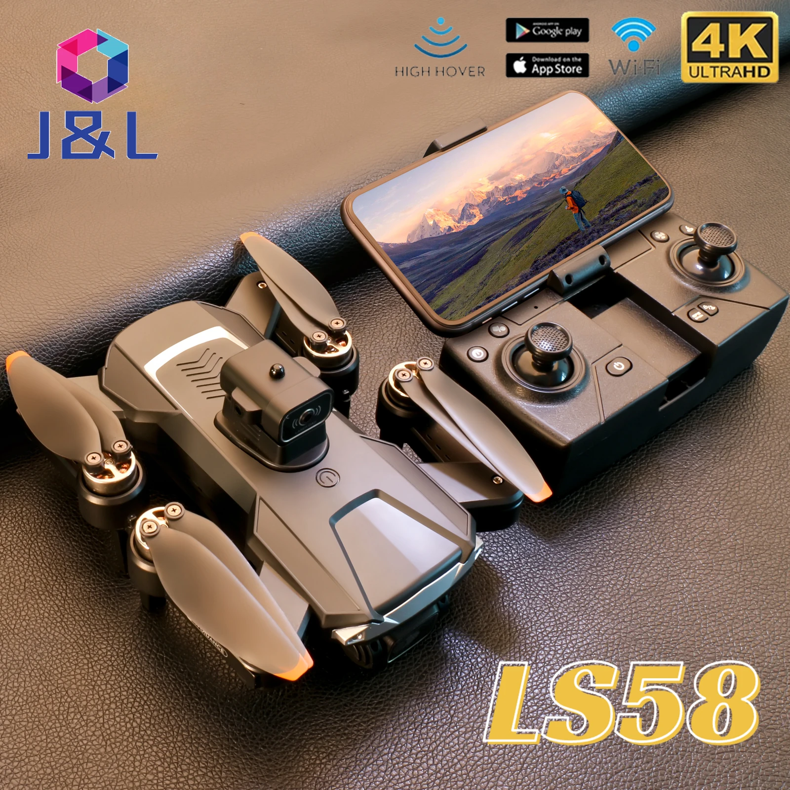NEW LS58 Dron 4K HD Camera Drone FPV GPS 5G Professional Foldable Quadcopter 5G WIFI RC Helicopters Remote Control Toys Toy Gift
NEW LS58 Dron 4K HD Camera Drone FPV GPS 5G Professional Foldable Quadcopter 5G WIFI RC Helicopters Remote Control Toys Toy Gift