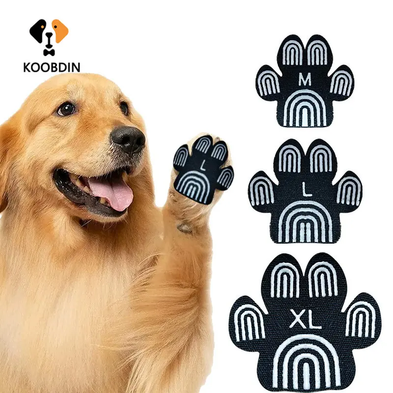 

4Pcs Dog Paw Protector Disposable Dog Foot Pad Dustproof Non-slip Anti-scalding Pad Outdoor Pet Supplies Dog Paw Stickers Set