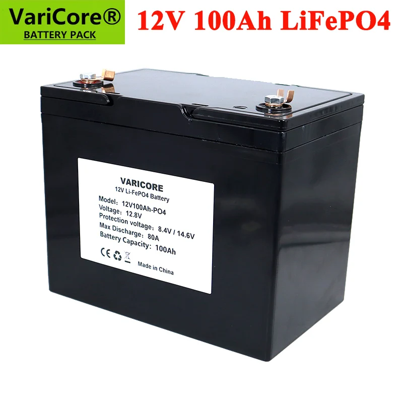 VariCore 12V 100Ah LiFePO4 Battery 12.8V Lithium Power Batteries 4000 Cycles For Campers Golf Cart Off-Road Off-grid Solar Wind
VariCore 12V 100Ah LiFePO4 Battery 12.8V Lithium Power Batteries 4000 Cycles For Campers Golf Cart Off-Road Off-grid Solar Wind