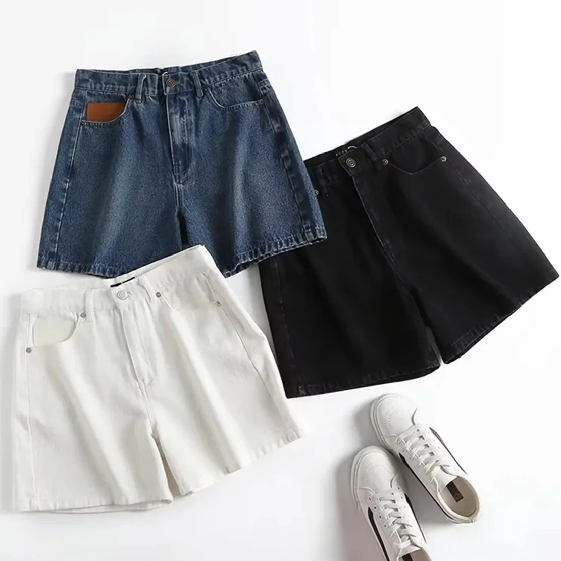 Dave&Di Harem Denim Shorts Women Mom Bermuda American Vintage Solid High Waist Short
Dave&Di Harem Denim Shorts Women Mom Bermuda American Vintage Solid High Waist Short