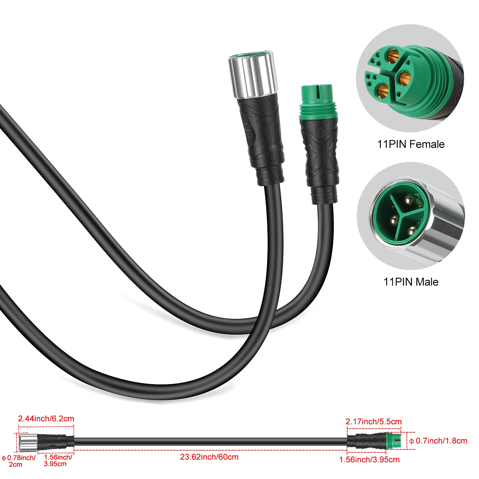 Кабель двигателя EBIKE FAT Hub — водонепроницаемый удлинительный кабель двигателя для BAFANG G062 G060 — 10 контактов и 11 контактов — 48 В, 750 Вт/1000 Вт — 60 см/90 см
Кабель двигателя EBIKE FAT Hub — водонепроницаемый удлинительный кабель двигателя для BAFANG G062 G060 — 10 контактов и 11 контактов — 48 В, 750 Вт/1000 Вт — 60 см/90 см