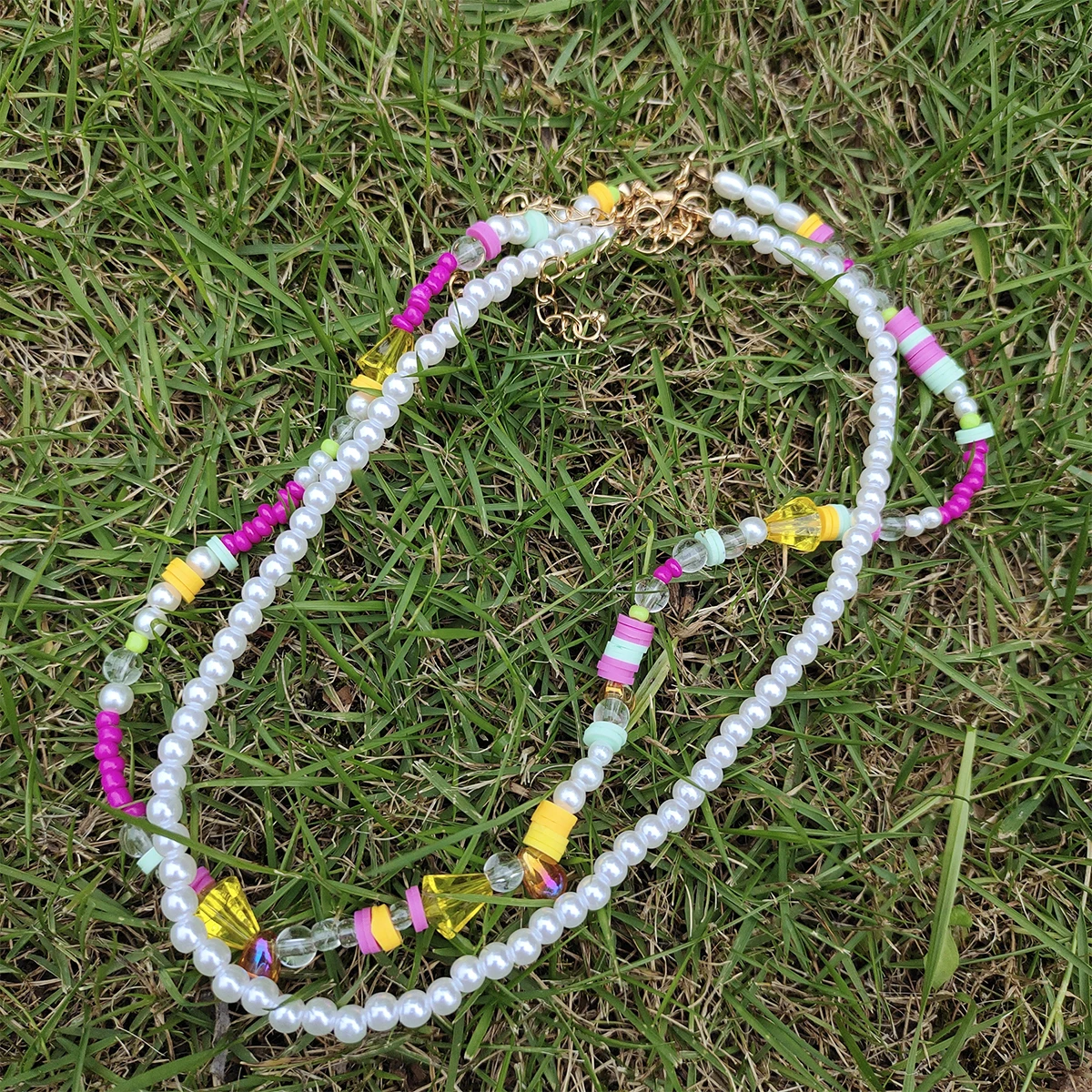 Bohemian Colorful Beaded Seed Beads Double-layer Necklace Female Wedding Banquet Exquisite Glass Bead Pearl Necklace
Bohemian Colorful Beaded Seed Beads Double-layer Necklace Female Wedding Banquet Exquisite Glass Bead Pearl Necklace