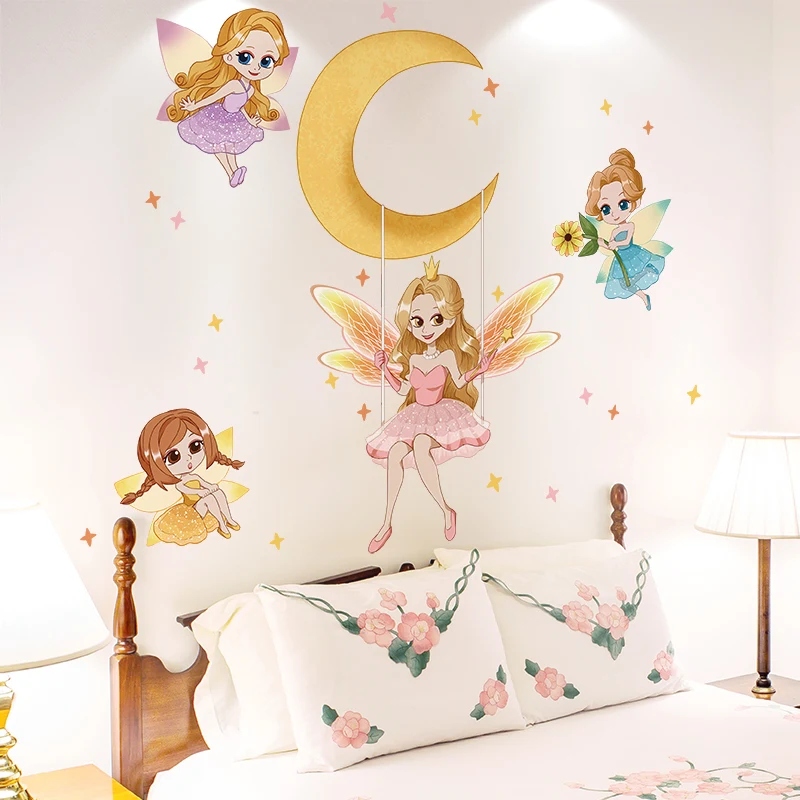 Мультяшные наклейки на стену с феями для девочек, декор «сделай сам», луна, звезды, роспись, наклейки для детской, спальни, детской комнаты, д...
Мультяшные наклейки на стену с феями для девочек, декор «сделай сам», луна, звезды, роспись, наклейки для детской, спальни, детской комнаты, д...