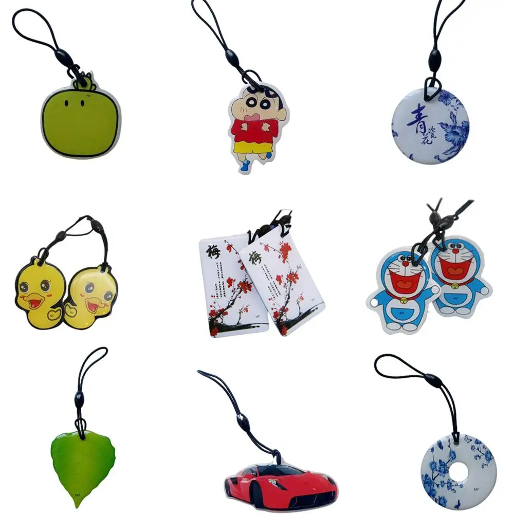 1Pcs Waterproof 13.56MHz S50 1K UID NFC Fob Changeable Rewritable Badge Token Tag Cartoon Key Tag Ring RFID IC Card
1Pcs Waterproof 13.56MHz S50 1K UID NFC Fob Changeable Rewritable Badge Token Tag Cartoon Key Tag Ring RFID IC Card